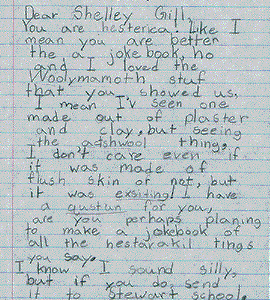 Shelley Gill Testimonial received from child